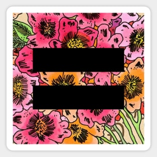 Floral Equality Shirt 3 Magnet